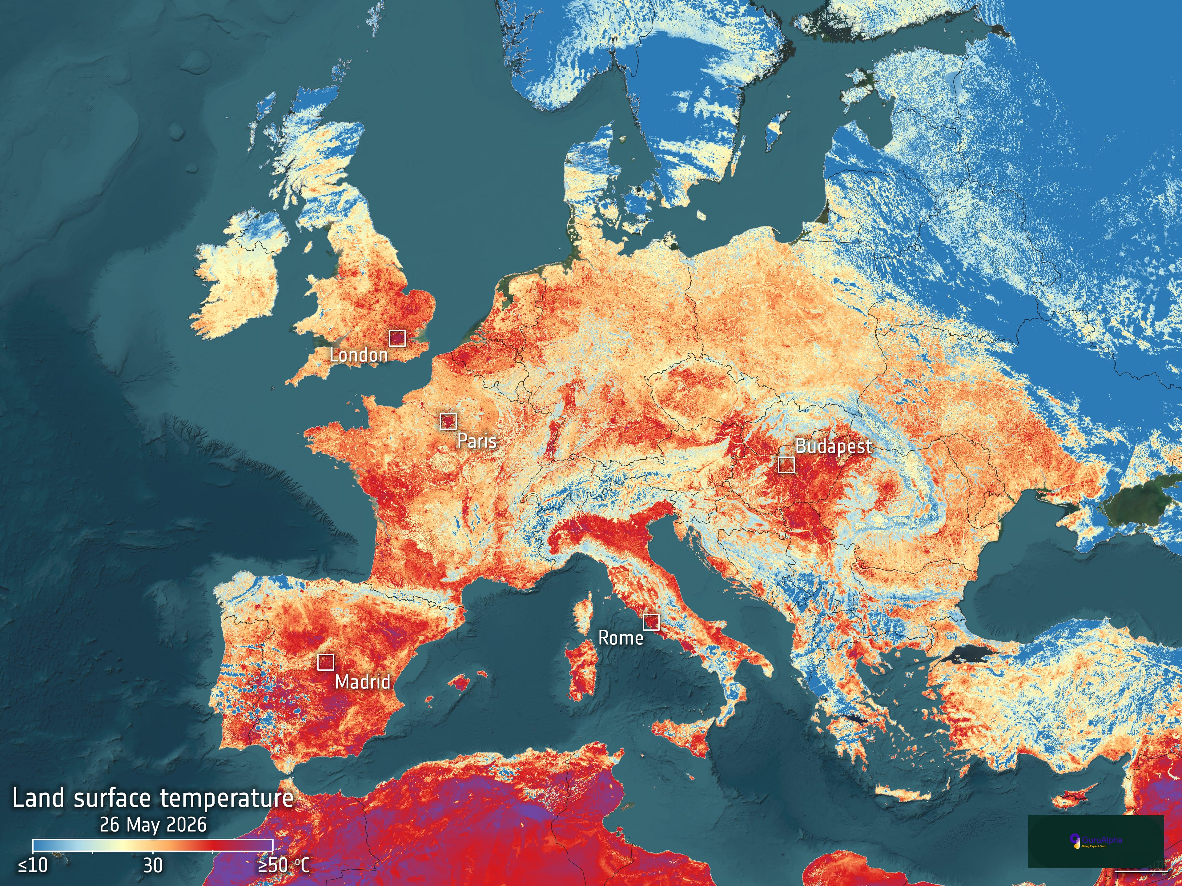 Europe Weather Shift: Temperatures Plunge 15C as UK Rain Arrives