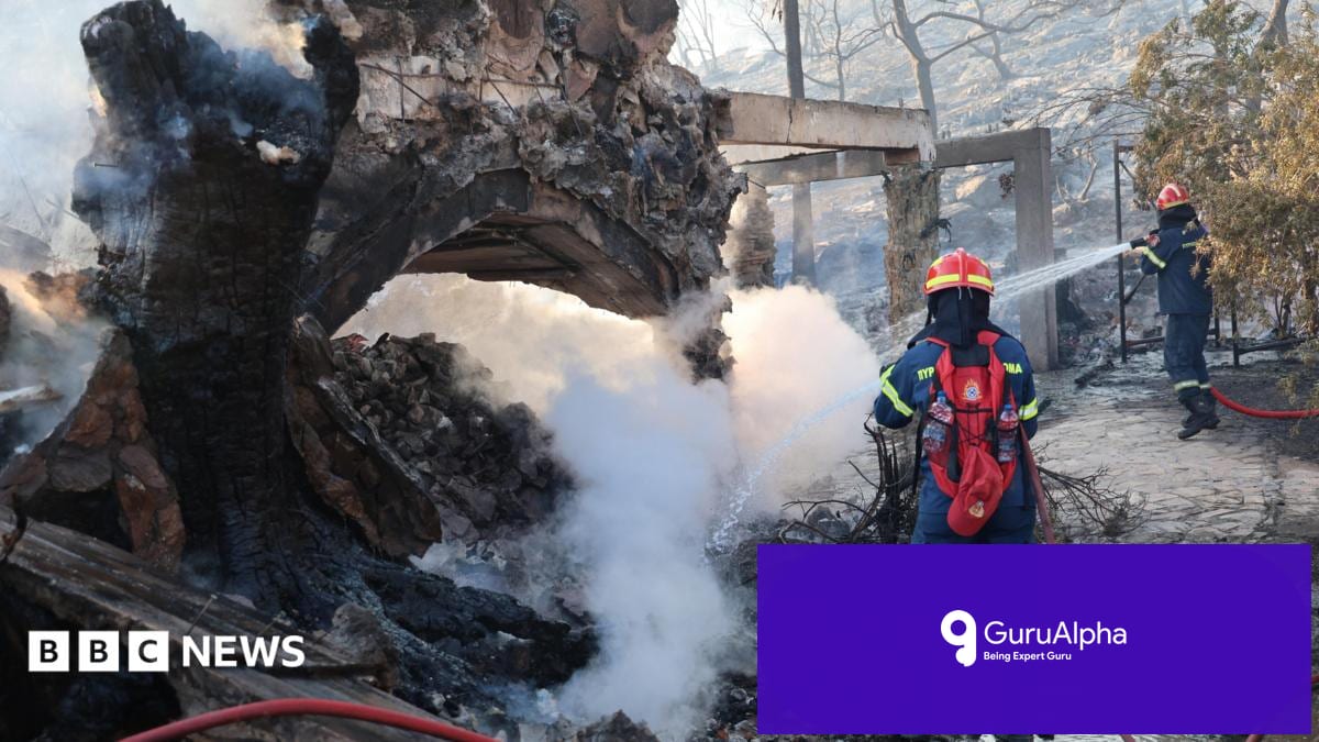 Greek Island Wildfires Kill Two as Emergency Crews Battle Salamina Blazes