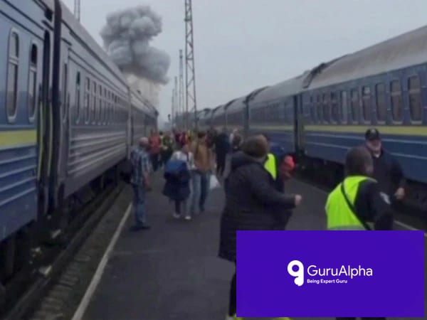 Russian Drone Strike Narrowly Misses Trains Carrying Former British PM and CIA Chief