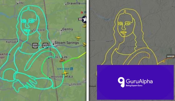 Sky Art: Pilot's Mona Lisa Sketch Redefines Aerial Innovation